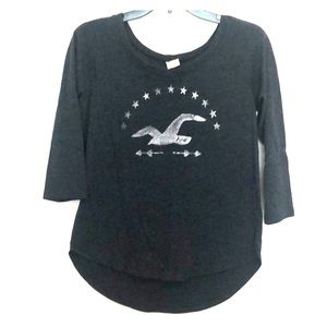 Hollister 3/4 sleeve shirt